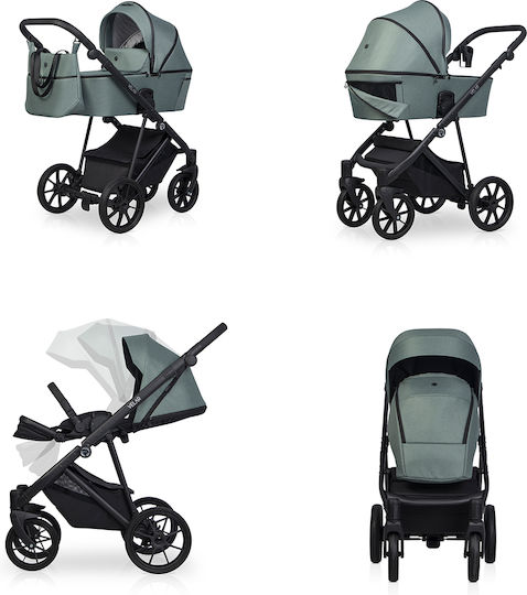 Riko Velar Adjustable 3 in 1 Baby Stroller Sage 03 9.2kg