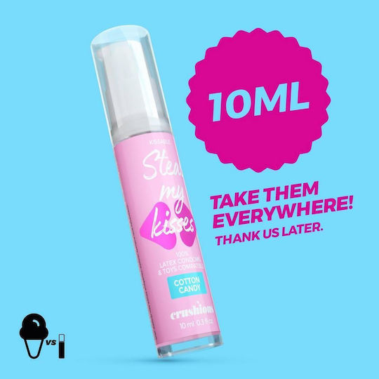 Λιπαντικό Νερού Γεύση Μαλλί Γριάς Crushious Steal My Kisses Kissable Lubricant Cotton Candy 10ml