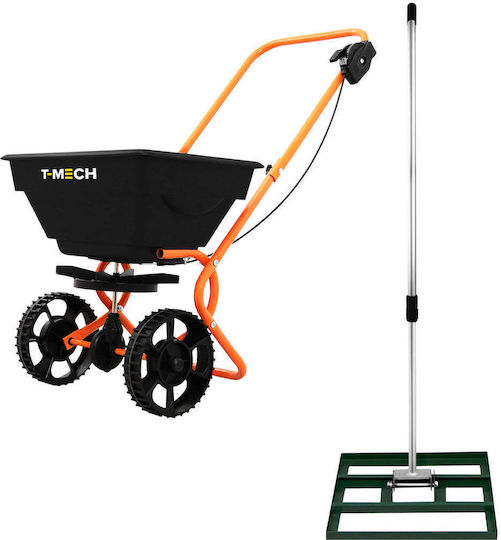 Rotary Spreader & 50cm Lawn Leveller Green