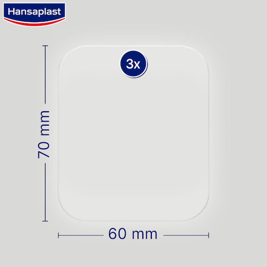 Hansaplast Second Skin Protection Waterproof Plasters XL 7x6cm 3pcs