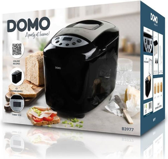Mașină de făcut pâine XL – Domo – B3977 – 850 W – 17 programe – Ecran LCD