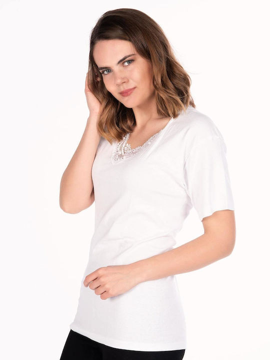 Women's Short Sleeve Cotton T-Shirt White