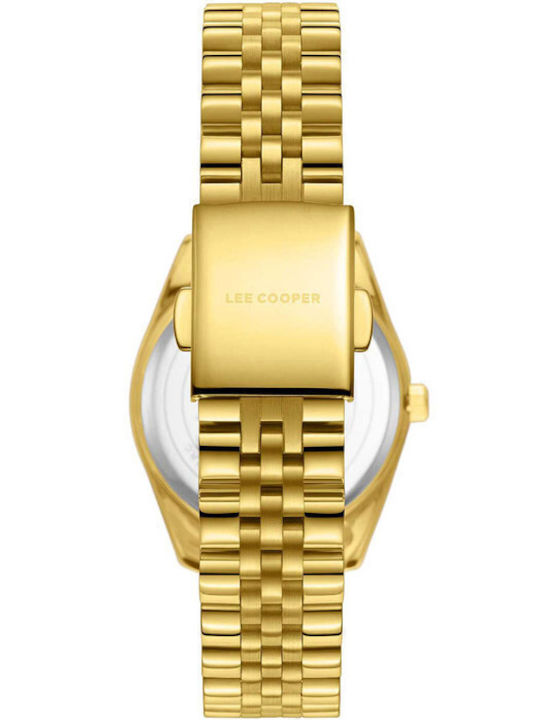 Lee Cooper Damen Uhr mit Gold Metallarmband