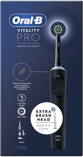 Oral-B Vitality Pro Protect X Clean Electric Toothbrush Black