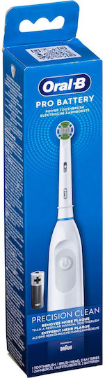 Oral-B Pro Battery Precision Clean Elektrische Zahnbürste Batteriebetrieben Weiß