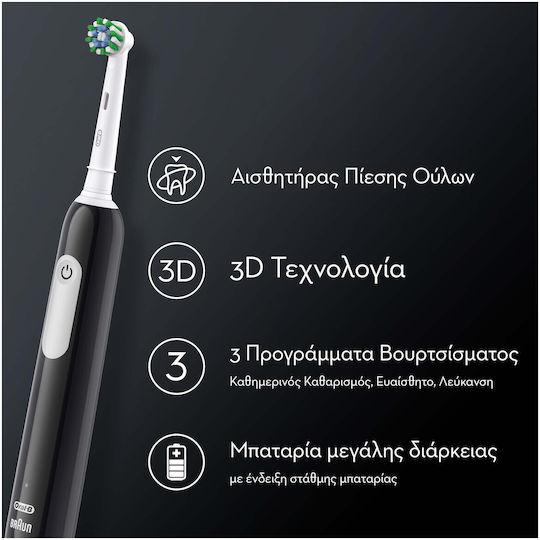 Oral-B Pro Series 1 Duo Edition Electric Toothbrush with Pressure Sensor Light Blue & Black