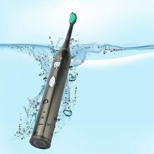 Media-Tech Sonic Waveclean Електрическа Четка за Зъби с Калъф за Пътуване Черен