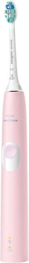 Philips Sonicare ProtectiveClean 4300 Electric Toothbrush with Timer, Pressure Sensor, and Travel Case Pink