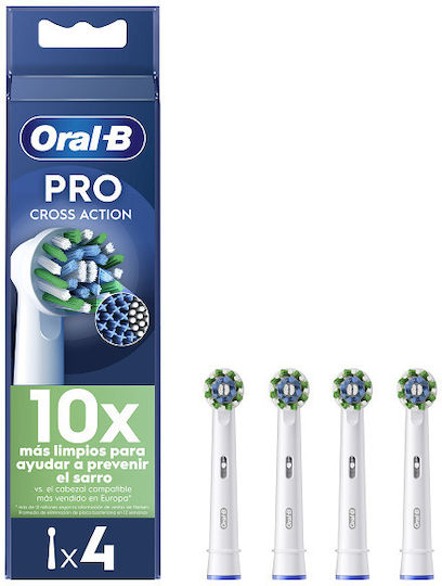 Oral-B Pro CrossAction Electric Toothbrush Replacement Heads 4pcs