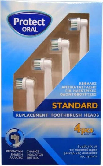 Protect Oral Standard Replacement Toothbrush Heads Electric Toothbrush Replacement Heads 1pcs