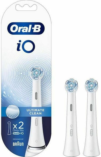 Oral-B iO Ultimate Clean Electric Toothbrush Replacement Heads White 301653 2pcs