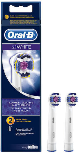 Oral-B 3D White Electric Toothbrush Replacement Heads 117995 2pcs
