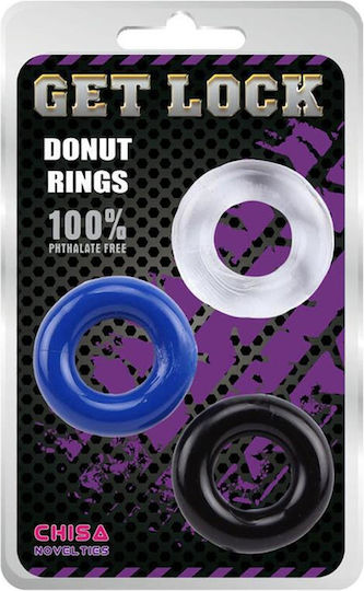 Chisa Novelties GK Power Donut Rings Сет Пръстени Петел 3бр