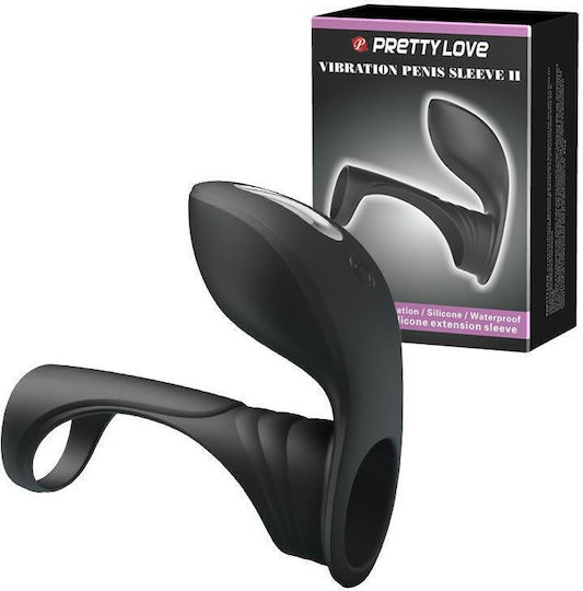 Pretty Love Vibration Penis Sleeve II Black