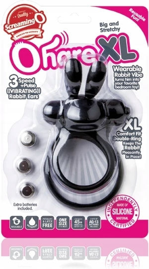 Screaming O Ohare XL Cock Ring Schwanz Schwarz