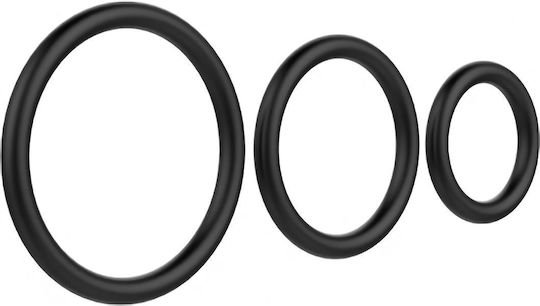 Baile Cock Ring Set 3 Set Cock Rings Schwanz Schwarz 3Stück