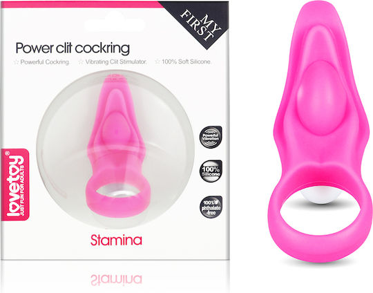 Lovetoy Power Clit Stamina Cock Ring Schwanz Silikon Rosa