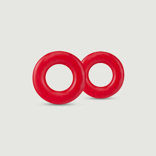 Blush Stay Hard Donut Rings Set Cock Rings Schwanz Rot 2Stück