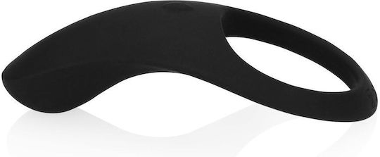 Shots Vibrating Cock Ring Cock Silicon Negru