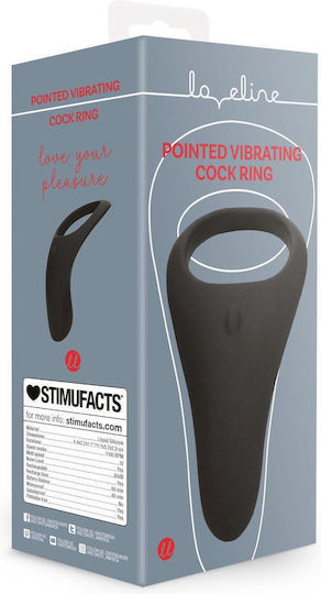 Shots Vibrating Cock Ring Cock Silicon Negru