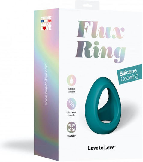 Rimba Love To Love Flux Ring Silicone Cockring Teal Me