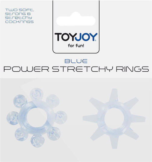 ToyJoy Power Σετ Δαχτυλίδια Πέους Μπλε 2τμχ