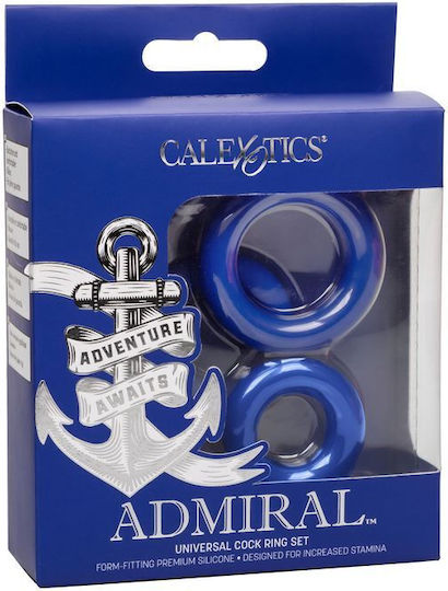 Calexotics Admiral Cock Ring Set Blue