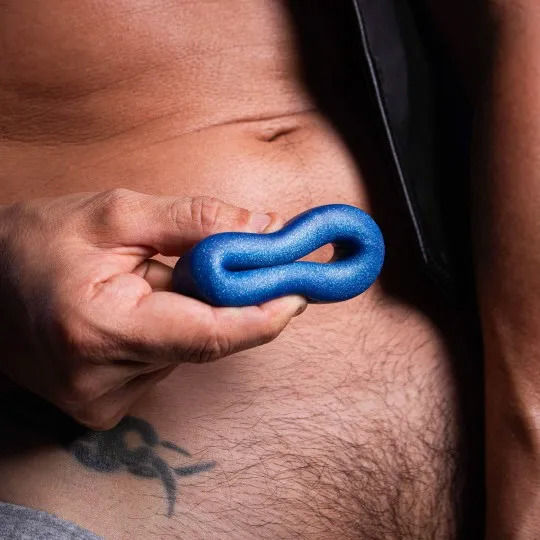 Oxballs Cock-T Cockring Δαχτυλίδι Πέους Μεταλλικό Μπλε AJ-1003-BLB