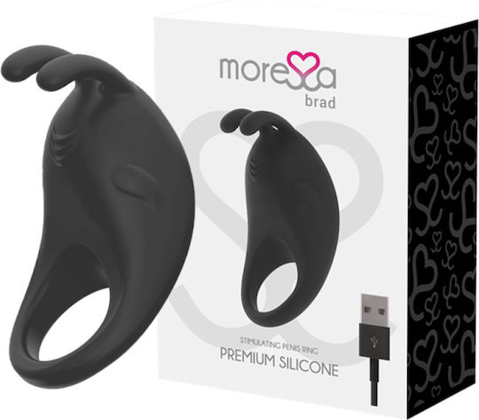 Amoressa Brad Premium Silicone Rechargeable Black