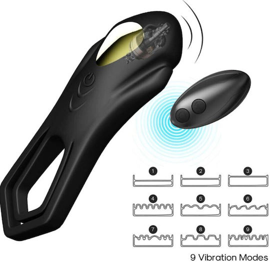 Armony Vibrating Cock Ring Schwanz Schwarz