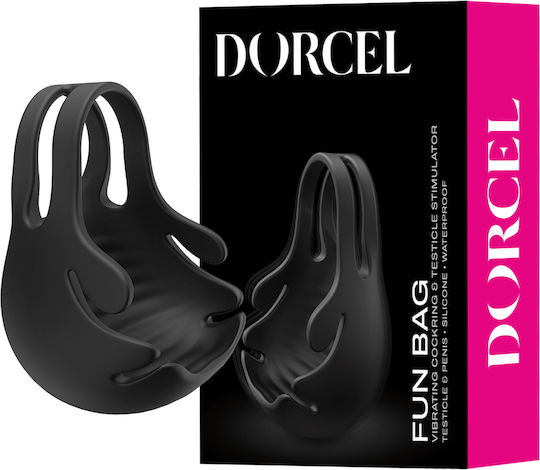 Dorcel Fun Bag Testicle Vibrator Vibrant Inel Testicul Black 6072479