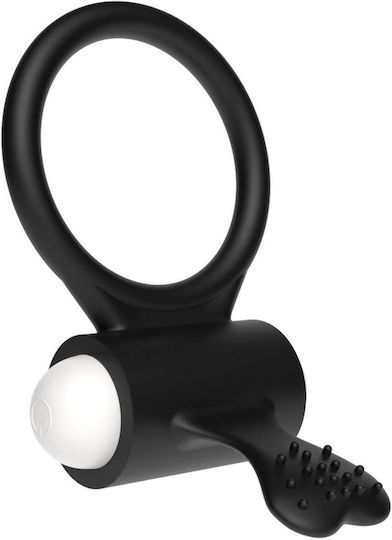 Lovetoy Vibrant Inel Cock Silicon Negru