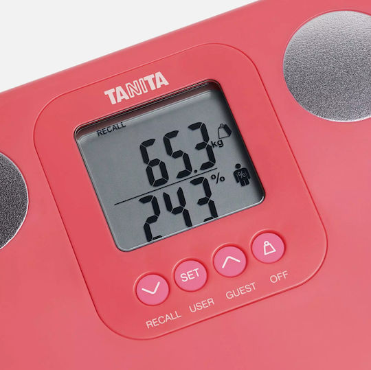 Tanita BC-730 Digital Bathroom Scale with Body Fat Counter Pink