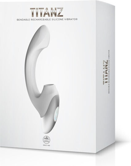 Nanma Titanz 8" Вибратор G-Spot Бял