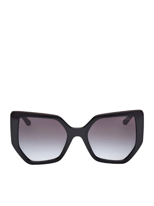 Guess Ochelari De Soare Pentru Femei Cu Ramă Neagră Din Plastic Și Lentile Gri Degrade