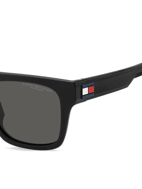Tommy Hilfiger Unisex Γυαλιά Ηλίου με Μαύρο Κοκκάλινο Σκελετό και Γκρι Polarized Φακό TH1976/S 003/M9