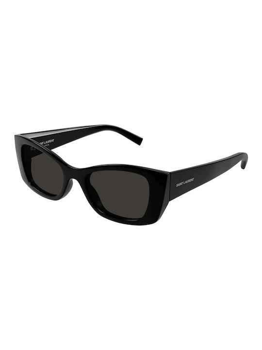 Ysl Women's Sunglasses with Black Plastic Frame and Black Lens SL 593 001