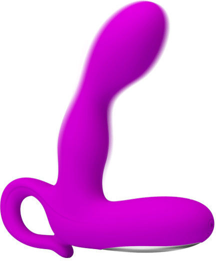 Pretty Love Barrack Silicone Prostate Vibrator Anal Vibrator Purple 14cm