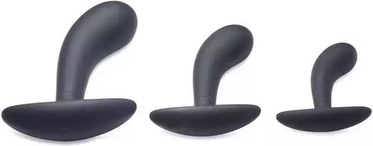 Master Series Curved Anal Trainer Anale Plugs Elektrische Gitarren Black 3Stück