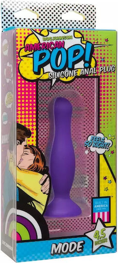 Doc Johnson American POP! Silicone Anal Plug Anal Plug Lila 11.5cm