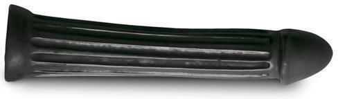 All Black Donger Glass Dildo Black 31cm