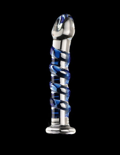 Pipedream No 5 Glasdildo Clear / Blue 18cm
