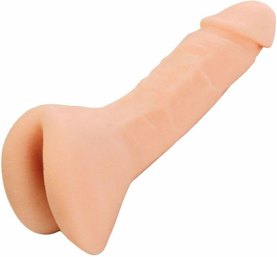 Boss Of Toys Glass Dildo with Scrotum Flesh 18cm