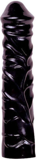 All Black Drag Realistisches Dildo Schwarz 33cm