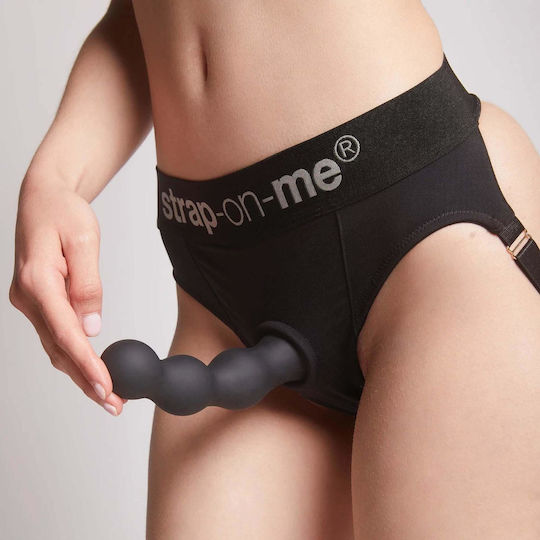 Strap On Me Dildo Ρεαλιστικό Dildo με Βεντούζα Μαύρο