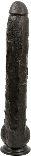 Doc Johnson Dick Rambone Dildo realist cu Testicule și Ventuză Negru 43cm