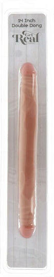 ToyJoy Get Real Double Dong Διπλό Dildo Flesh 36cm