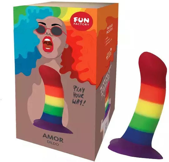 Fun Factory Amor Realistic Dildo With Suction Cup Black 14.6cm