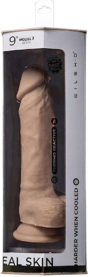 SilexD Dildo realist cu Scrotum Flesh 23cm
