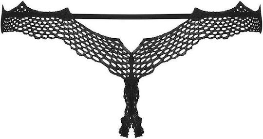 Obsessive Bravelle Women's Sexy Car String with Black Lace